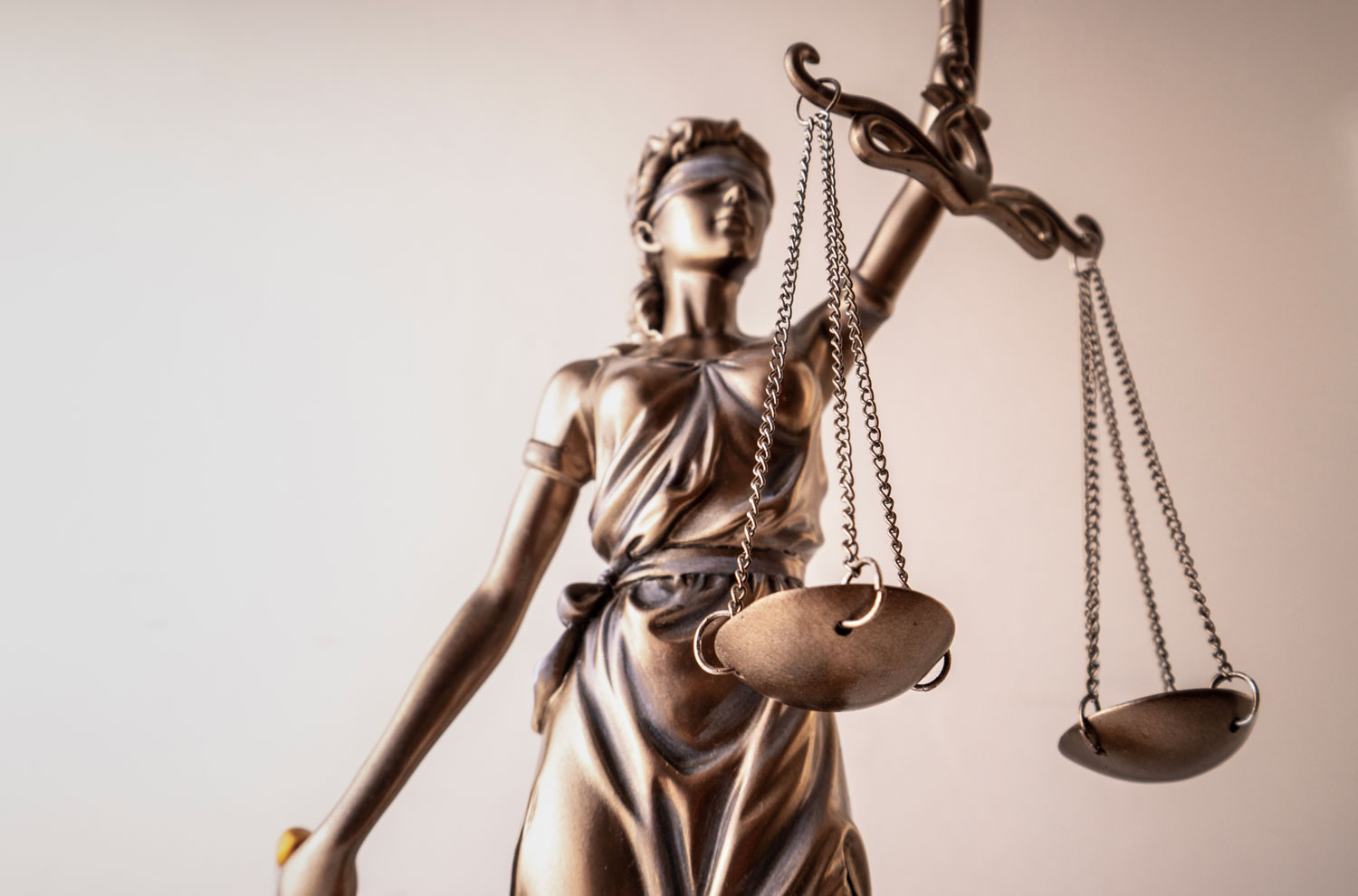 Lady justice statue holding scales
