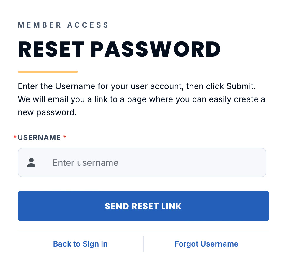 Reset Password