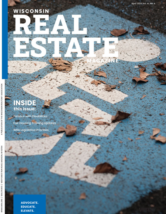 April 2025 Wisconsin Real Estate Magazine cover