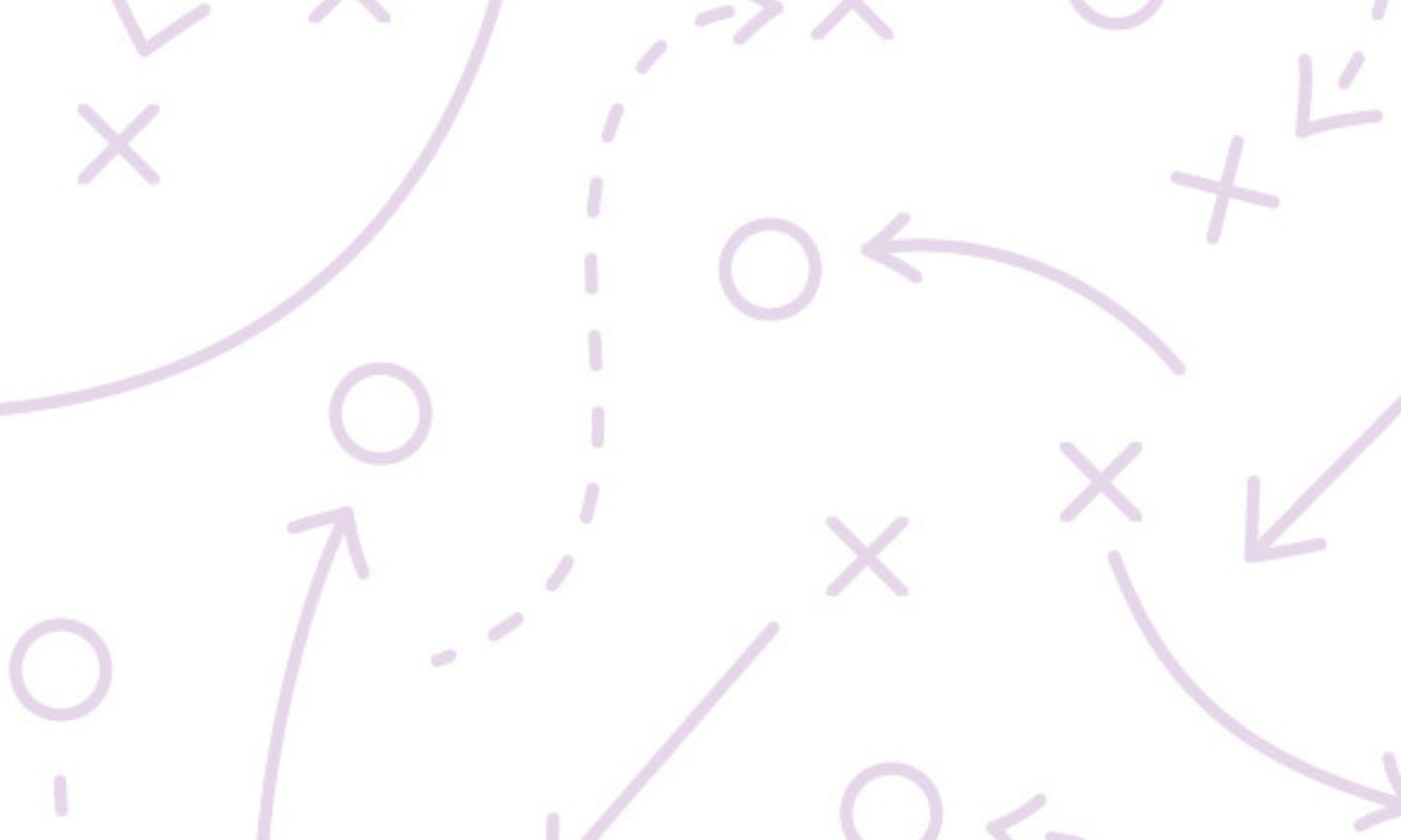 Xs and Os football diagram scribbles